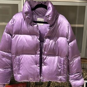 Purple Puffer Jacket, M